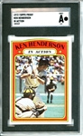 1972 Topps #444 Ken (Action) Henderson 7 card progressive proof.
